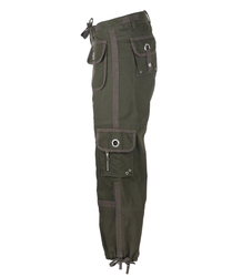 Women's cotton cargo pants with drawstring pockets