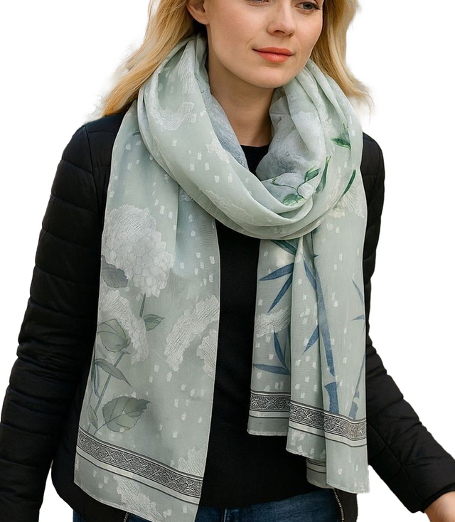 Women's patterned shawl 70x180