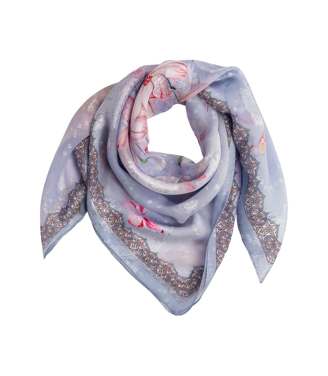 Elegancka kobieca chusta z obłędnym wzorem 70x70