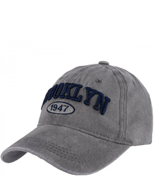 Cotton vintage destroyed adjustable unisex embroidered baseball cap BROOKLYN