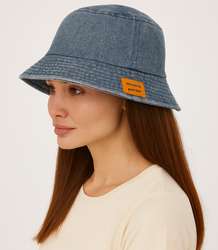 Denim bucket hat