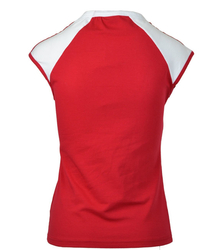 WOMEN'S POLAND WHITE-RED BLOUSE <3