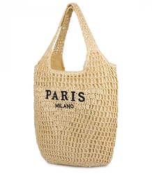 PARIS MILANO summer braided shoulder bag