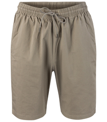 Men's single color cotton shorts with pockets