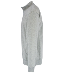 Men's warm, thick zipped sweatshirt with a stand-up collar