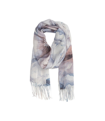 Women's floral pattern scarf 180x70