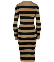 Elegant striped dress with a LOVE heart