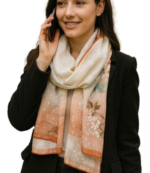 Women's patterned shawl 70x180