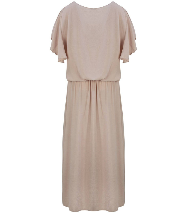 WINDING MAXI dress with elastic waistband