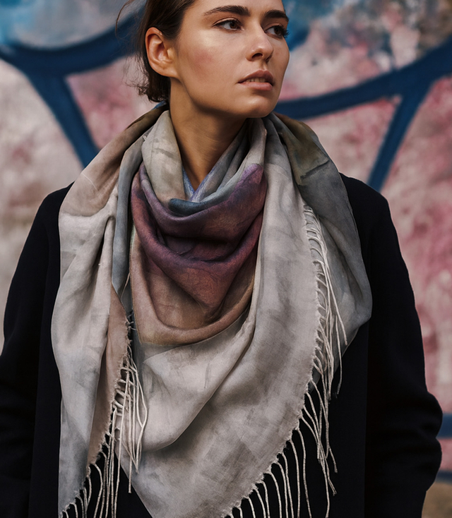 Kwiatowa chusta damska lekka – elegancka apaszka 100x100