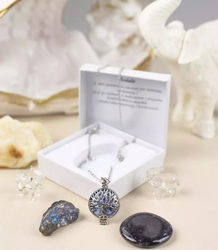 Sodalite surgical steel necklace Gift
