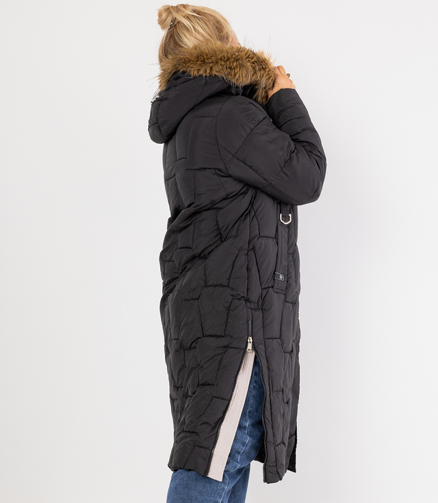 Długa kurtka pikowany płaszcz zimowy URBAN LONG PUFF