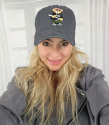 TEDDY bear embroidered baseball cap 