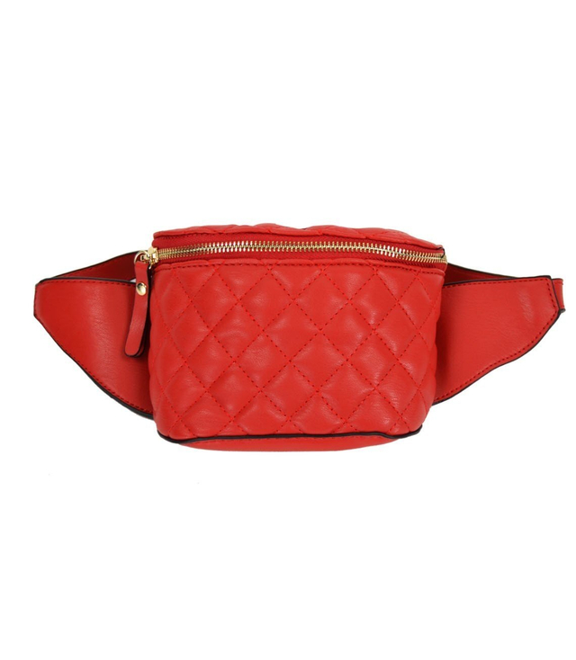 Fashionable quilted waist bag