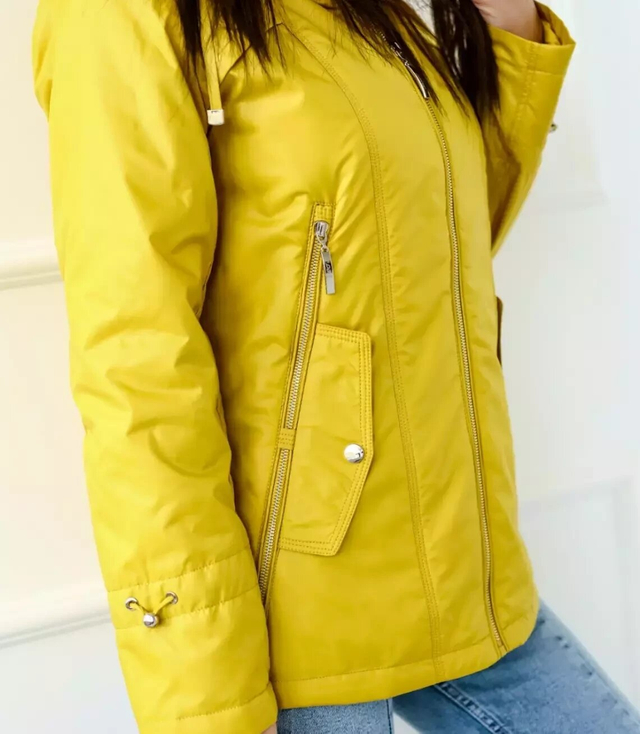 Women's transitional spring hooded jacket LUIZA