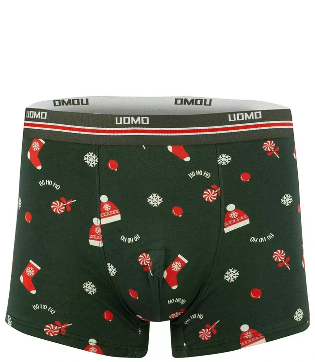 Men's Christmas boxers with Santa Claus gift