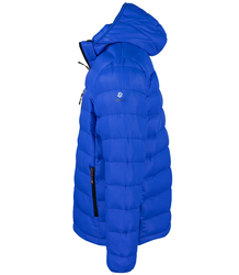 Men's winter quilted jacket with hood 