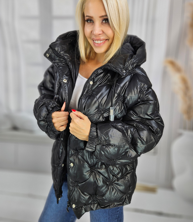 Women's quilted insulated transitional jacket with hood JULIET