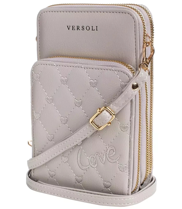 Mała mini torebka kopertówka portfel serca