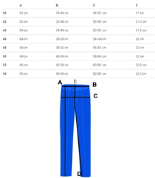 Thin elastic 3/4 pants with an elastic band