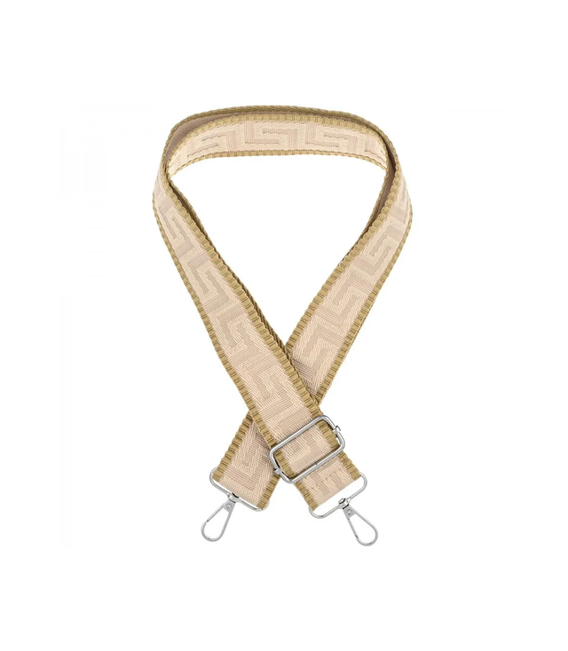 Fashionable braided wide purse strap adjustable