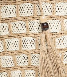 A small basket, a summer bag, a stiff woven handbag