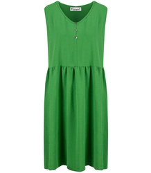 A simple midi dress with a cut-off waist and flared bottom NATASHA