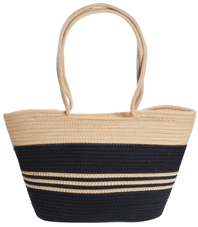 Mega large summer beach bag braided cotton