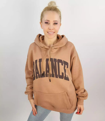 Bluza oversize unisex BALANCE duże napisy