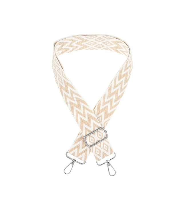 Fashionable braided wide purse strap adjustable