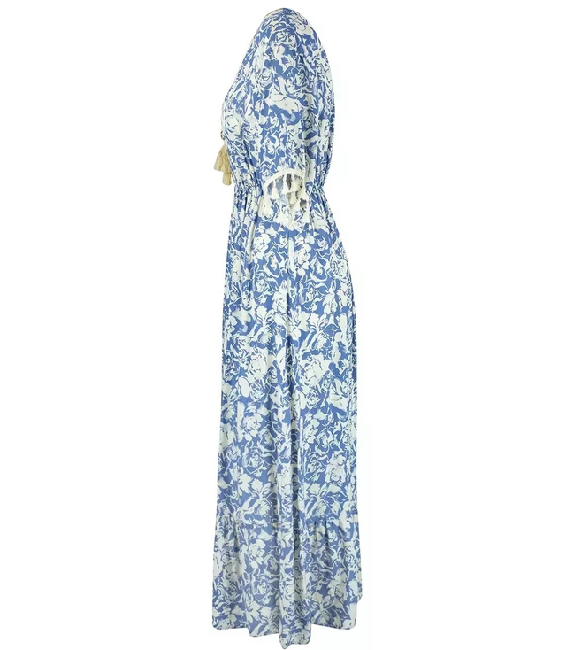 Long boho patterned maxi dress DALIA
