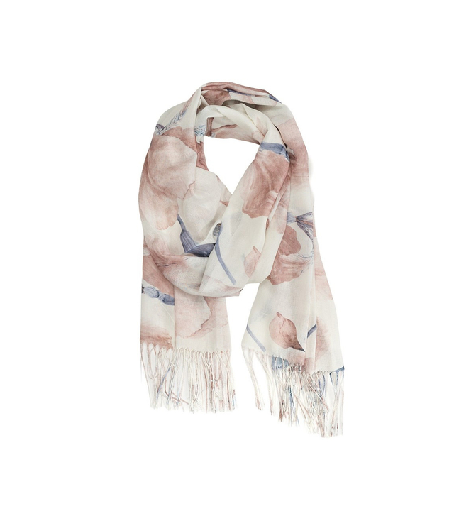 Women's floral pattern scarf 180x70