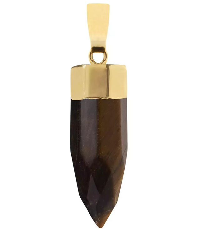 Necklace pendant natural stone TIGER'S EYE