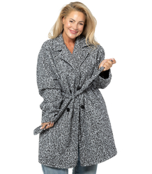 Women's TEDDY boucle fabric bear coat