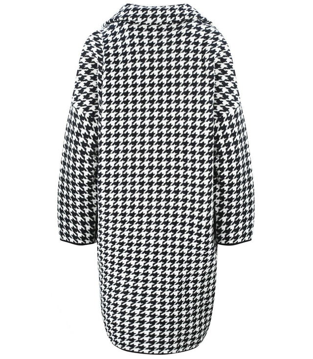 Ciepła KURTKA marynarka PŁASZCZ w Pepitkę