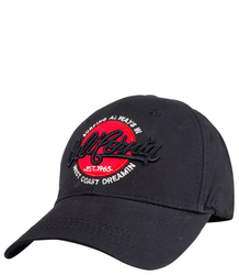 A baseball cap decorated with the inscription CALIFORNIA