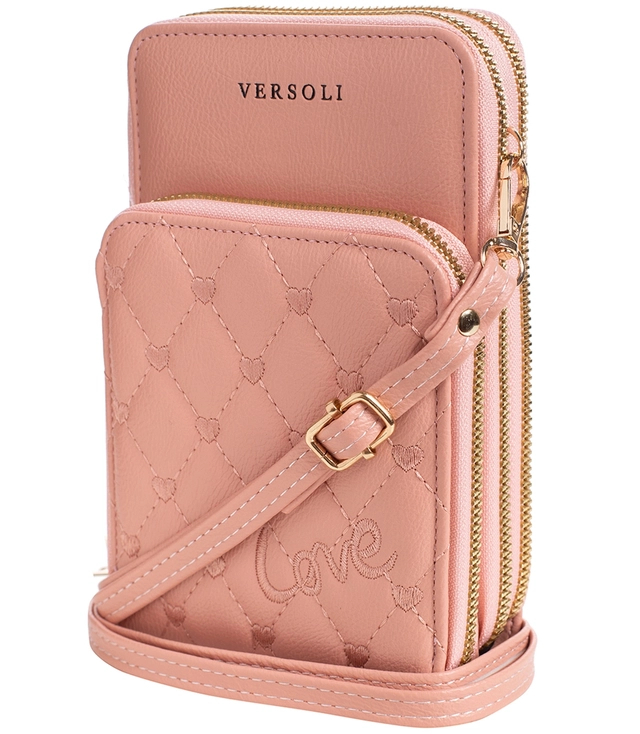 Small mini clutch purse heart wallet