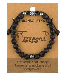 Men's bracelet with natural stones