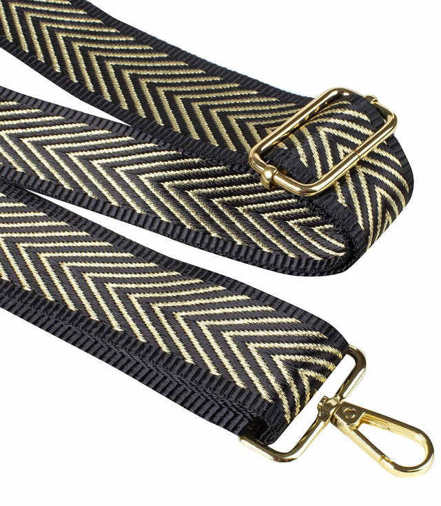 Fashionable braided wide purse strap adjustable