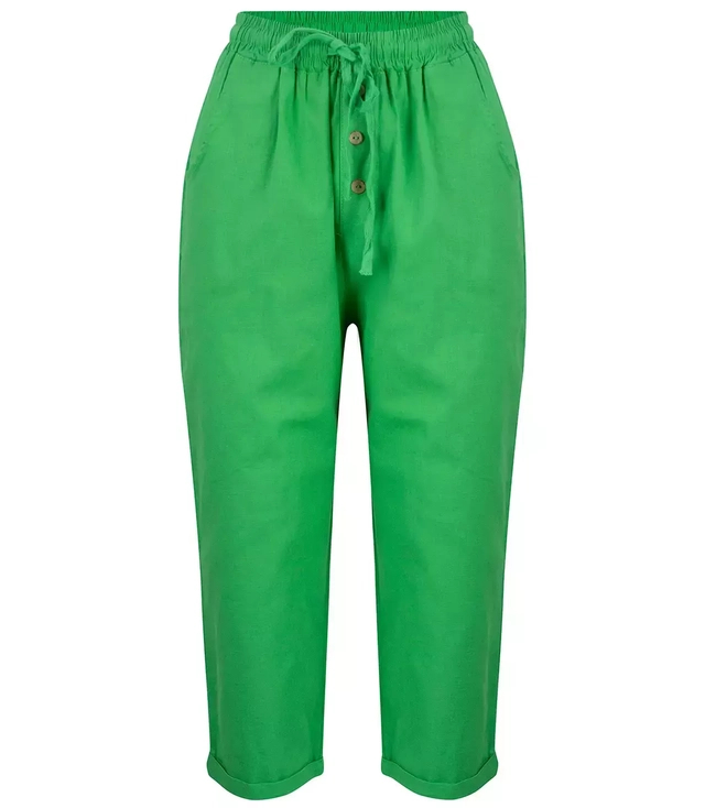 Summer linen pants 3/4 chino shorts