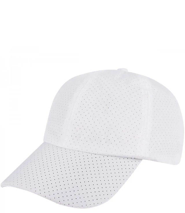 Unisex adjustable perforated baseball cap 