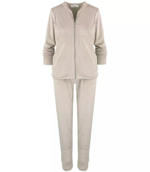 Tracksuit pants sweatshirt set velour MALWINA