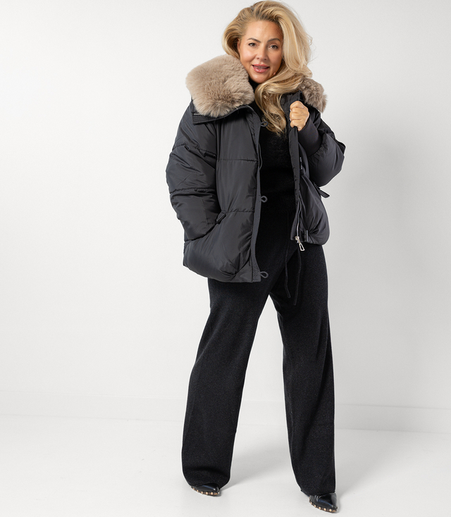 IRMA winter bomber jacket with detachable sheepskin jacket