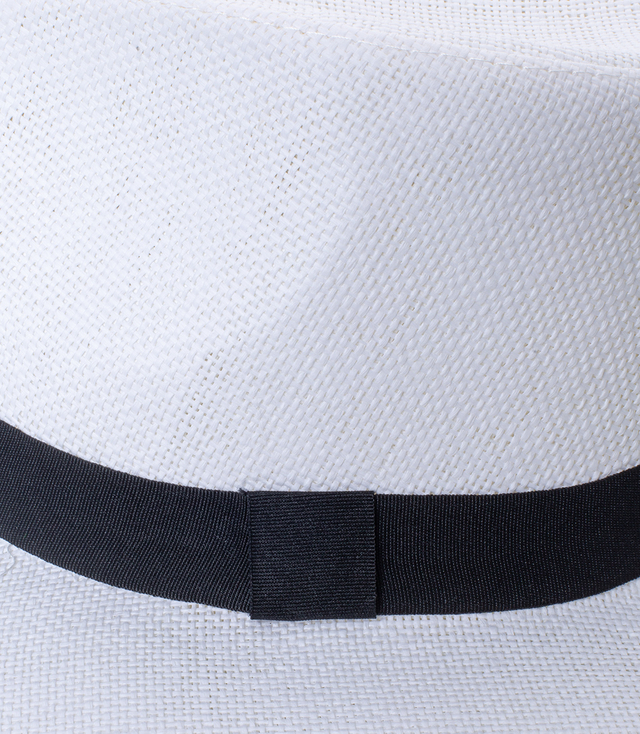 Men's Panama hat with black stripe