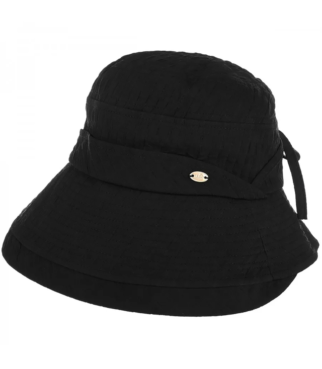Women's summer cloche hat with binding 