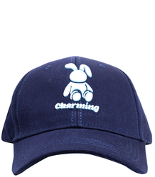 Children's baseball cap decorated with a bunny patch