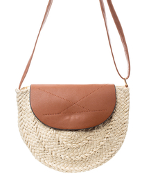 Summer semicircular bag shoulder bag with flap