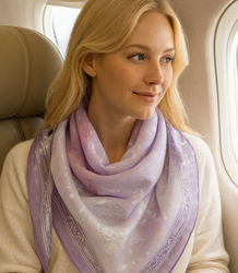 Elegant women's scarf with an insane 70x70 pattern