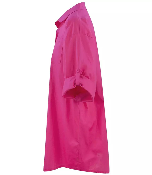 Long shirt Basic cotton shirt dress