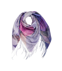 Kwiatowa chusta damska lekka – elegancka apaszka 100x100